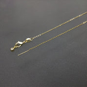 23"Tessa Adjustable Length Charm Threader — Cable Chain (Gold)