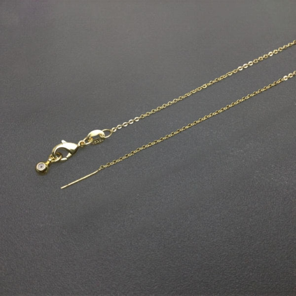 23"Tessa Adjustable Length Charm Threader — Cable Chain (Gold)