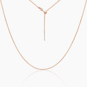 19"Tessa Adjustable Length Charm Threader — Cable Chain (Rose Gold)