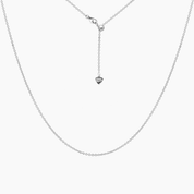 Sterling Silver Cassie Cable Adjustable Chain 24"