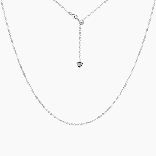 Sterling Silver Cassie Cable Adjustable Chain 24"
