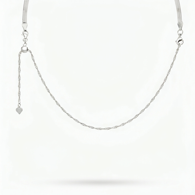 Addie Adjustable Necklace Extender (Silver)