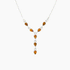 Honey Amber Multi Teardrop Necklace