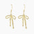 Bow Dangle Earrings (Gold)