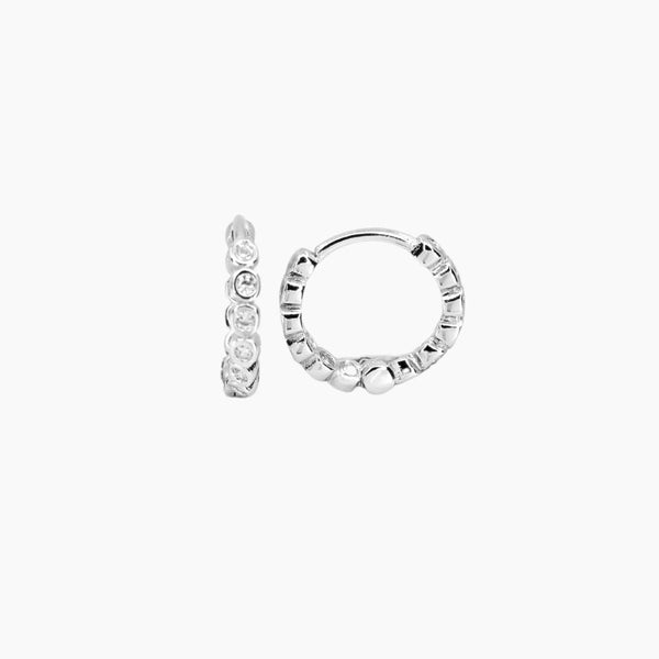 Charlotte CZ Hoops (Silver)