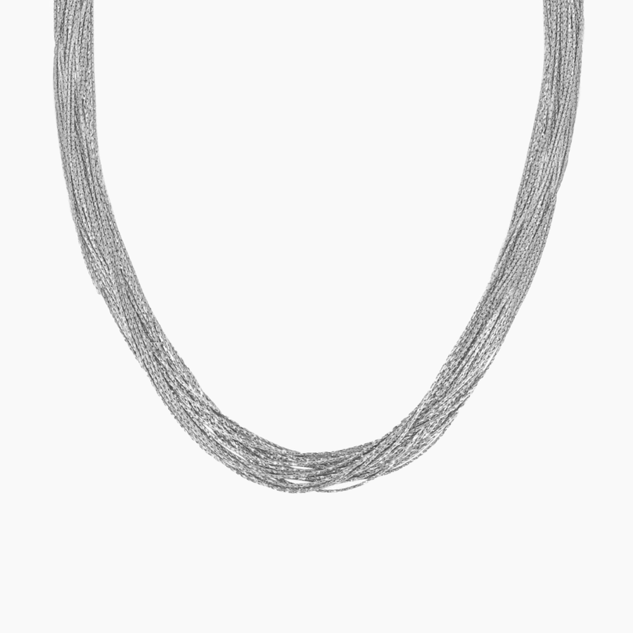 Radiance 20-Strand Necklace in Sterling Silver