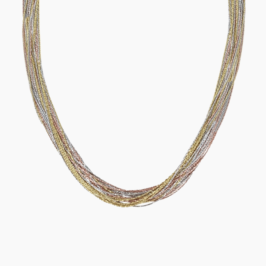 Radiance 20-Strand Necklace in Tri-Color