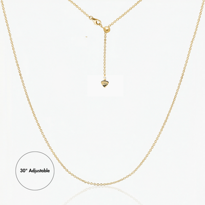 Cassie Cable Adjustable Chain 30" (Gold)