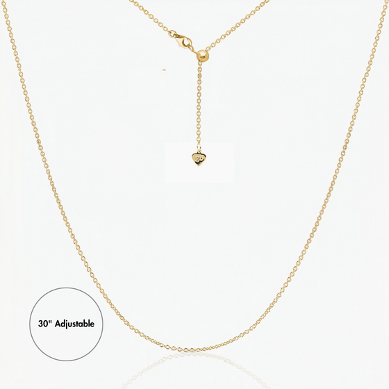 Cassie Cable Adjustable Chain 30" (Gold)