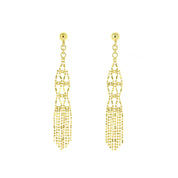 Silk Collection Chandelier Earrings (Gold)