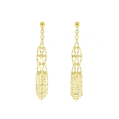 Silk Collection Chandelier Earrings (Gold)