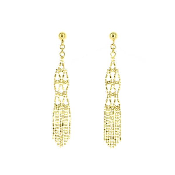 Silk Collection Chandelier Earrings (Gold)