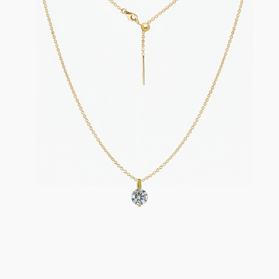 Tessa Brilliant CZ Adjustable Necklace (Gold)