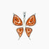 Amber Collection Pendants Pendant Honey Amber Butterfly Pendant in Sterling Silver