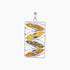 Amber Collection Pendants Pendant Multi-Color Amber Rectangle Pendant in Sterling Silver