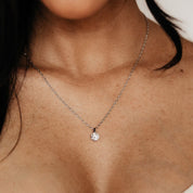 Crystal Collection Necklaces Adjustable Milano Twist Chain + Brilliant CZ Pendant Set in Sterling Silver