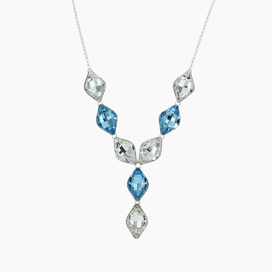 Crystal Collection Necklaces Color / Silver Swarovski Crystal Statement Necklace in Sterling Silver