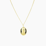 Crystal Collection Necklaces Roma Oval Locket Necklace (Gold)
