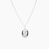 Crystal Collection Necklaces Roma Oval Locket Necklace (Silver)