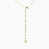 Crystal Collection Necklaces Valentina Pave Heart Necklace (Gold)