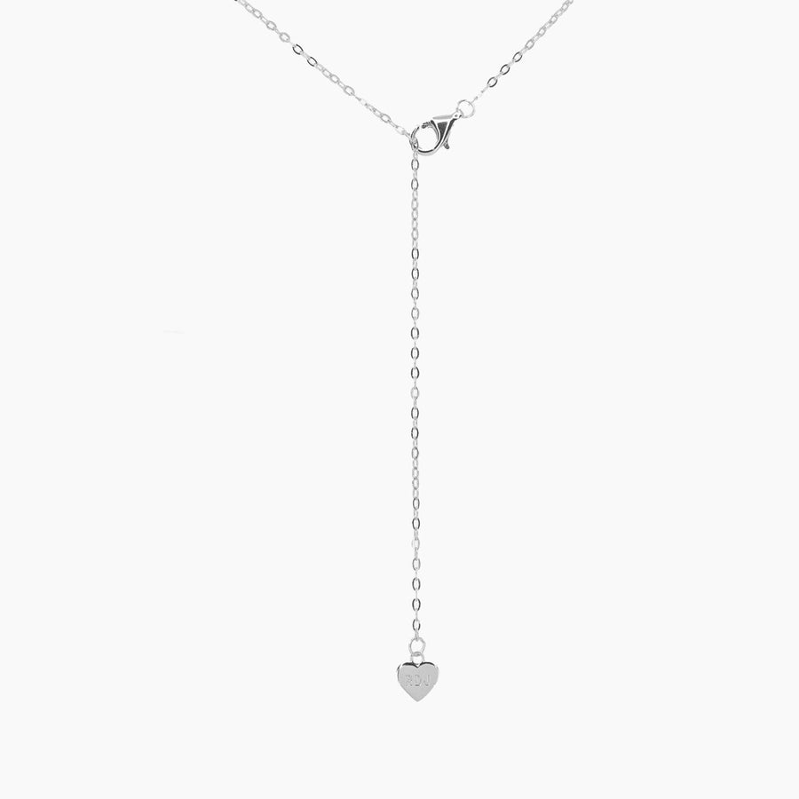 Crystal Collection Necklaces Valentina Pave Heart Necklace (Silver)