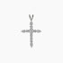 Crystal Collection Pendants CZ Cross Pendant in Sterling Silver