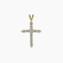 Crystal Collection Pendants Pendant Brilliant CZ Cross (Gold)