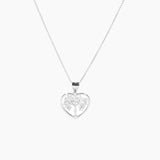 Crystal Collection Pendants Pendant + Chain Small Heart Tree of Life CZ Pendant