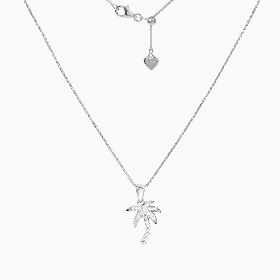 Crystal Collection Pendants Pendant + Chain Sterling Silver CZ Palm Tree Pendant