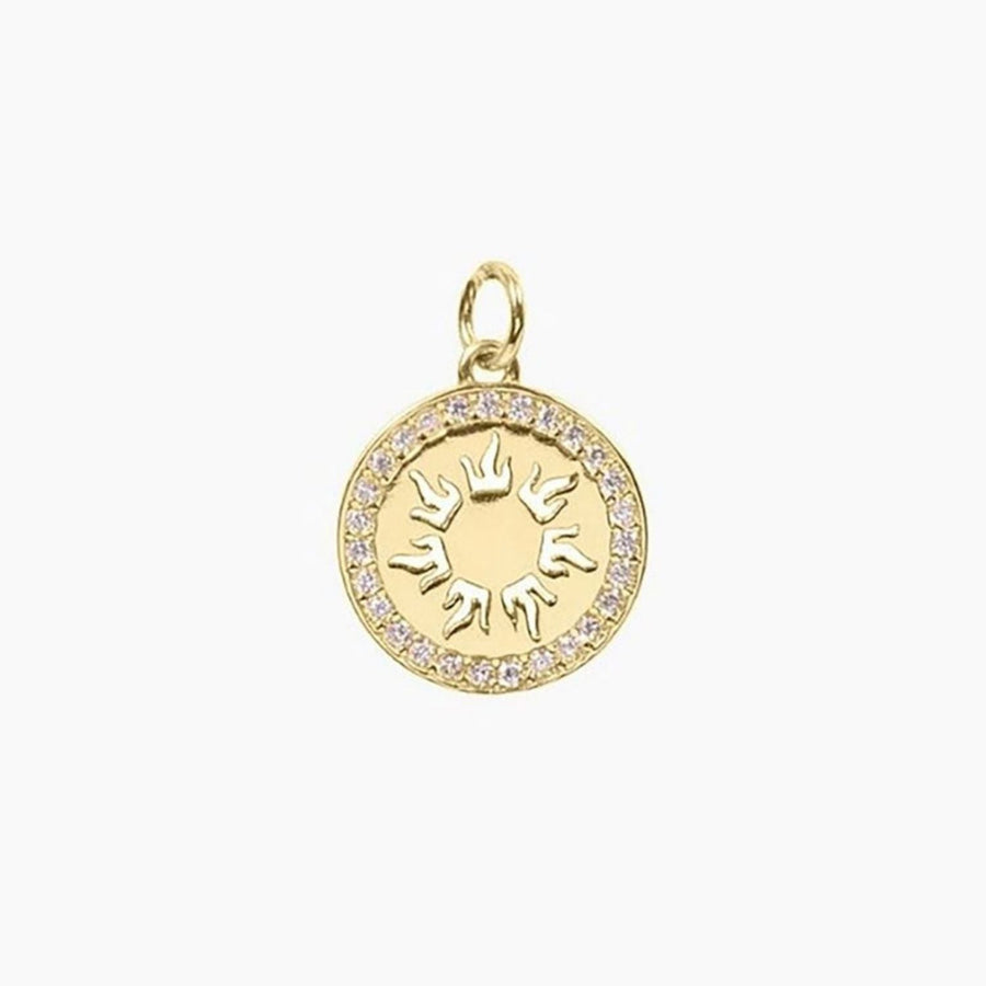 Crystal Collection Pendants Pendant Radiant Sun Medallion (Gold)