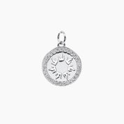 Crystal Collection Pendants Pendant Radiant Sun Medallion (Silver)