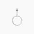 Crystal Collection Pendants Pendant Sterling Silver CZ Small Circle Pendant