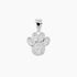 Crystal Collection Pendants Pendant Sterling Silver CZ Small Dog Paw Pendant
