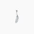 Crystal Collection Pendants Pendant Sterling Silver CZ Small Leaf Pendant