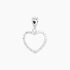 Crystal Collection Pendants Pendant Sterling Silver CZ Small Open Heart Pendant