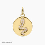 Crystal Collection Pendants Roma Serpent Medallion (Gold)