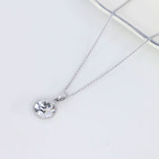 Crystal Collection Pendants Round Single Crystal Bezel-Set Pendant