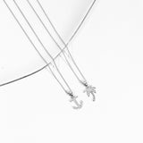 Crystal Collection Pendants Sterling Silver CZ Small Anchor Pendant