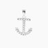 Crystal Collection Pendants Sterling Silver CZ Small Anchor Pendant