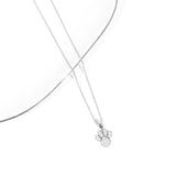 Crystal Collection Pendants Sterling Silver CZ Small Dog Paw Pendant
