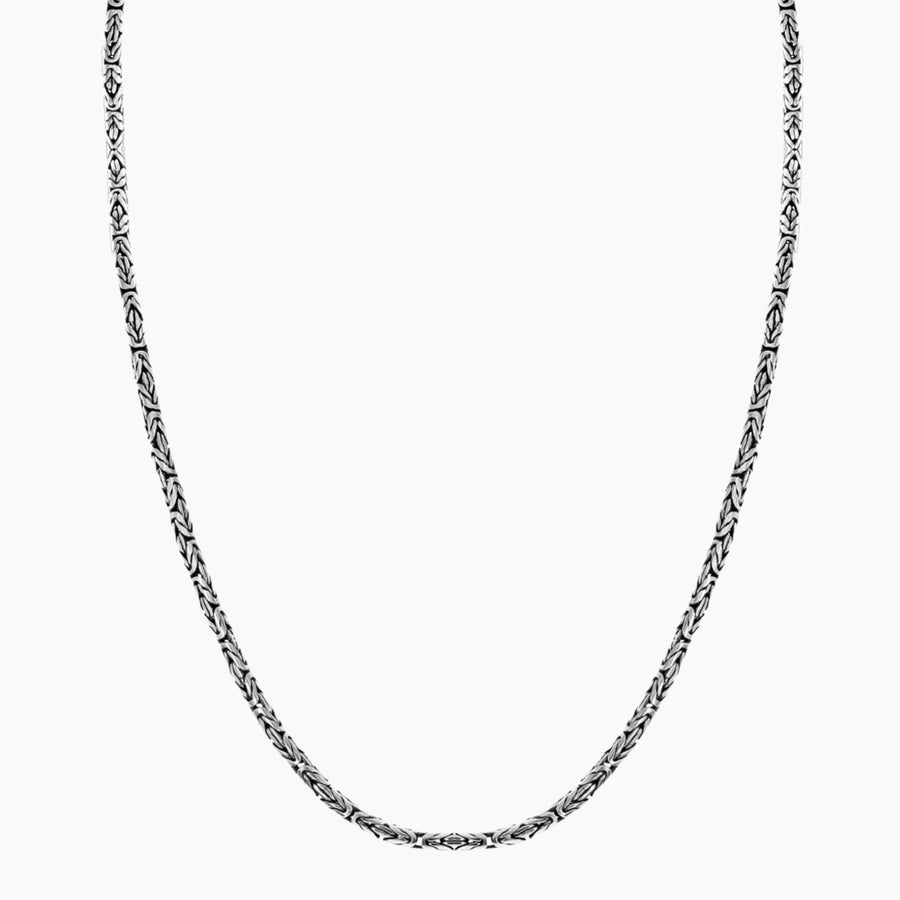 David Beck Bali Necklaces 18" / Silver David Beck Bali Byzantine 3mm Silver Chain (18") 1150262
