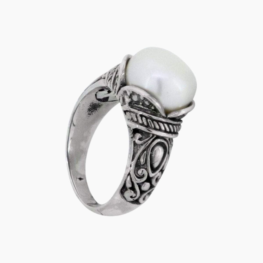 David Beck Bali Rings Freshwater Pearl Bali Ring