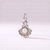 Tiny Seashell Pearl Charm (Silver)