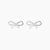 Bow Stud Earrings (Silver)