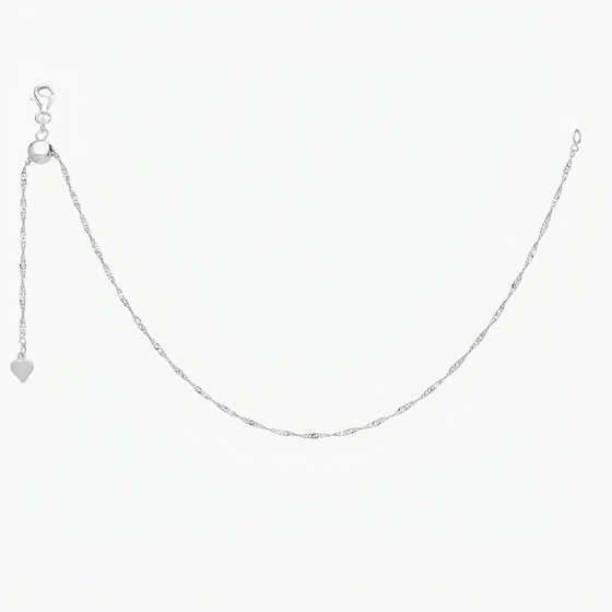 Addie Adjustable Necklace Extender (Silver)