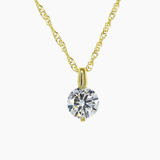 Addie Brilliant CZ Adjustable Necklace (Gold)
