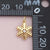 Simple CZ Snowflake Charm
