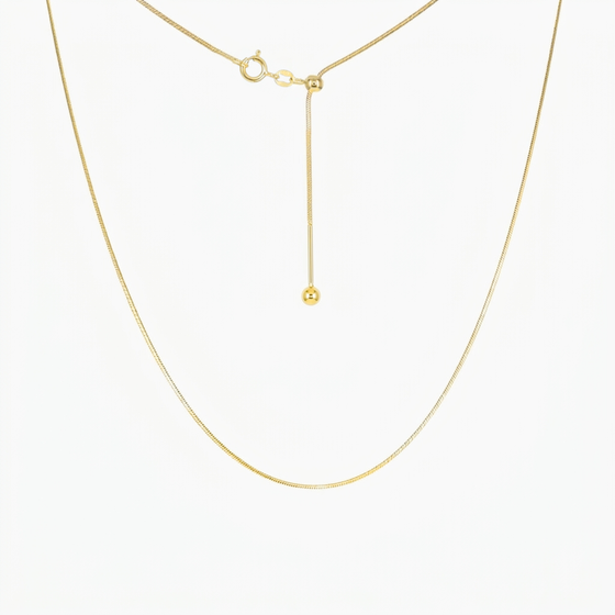 Sienna Snake Adjustable Threader Chain 18" (Gold)
