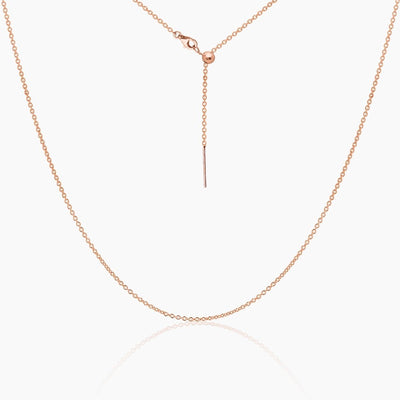 Tessa Adjustable Threader Cable Chain 19"(Rose Gold)