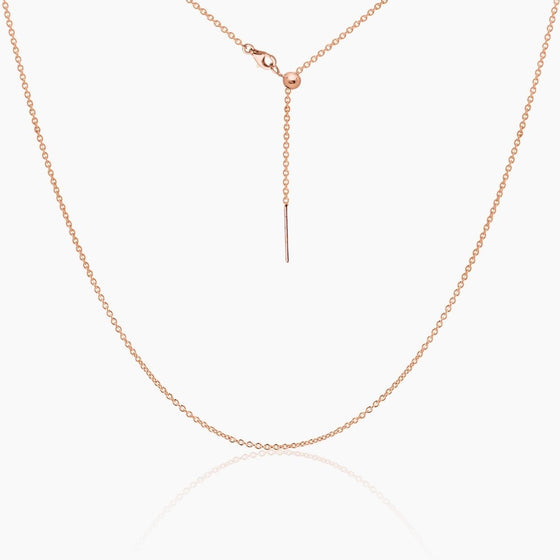 Tessa Adjustable Threader Cable Chain 19" (Rose Gold)